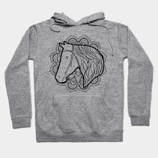 Mandala Horse Hoodie